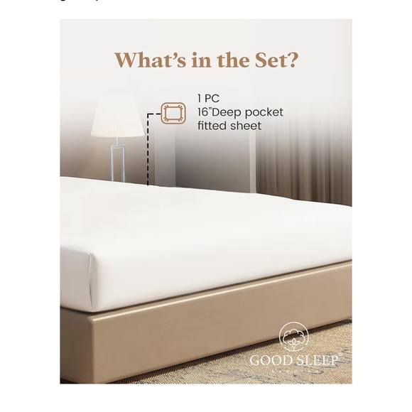 GOOD SLEEP Egyptian King Fitted Sheet - Picture 3 of 8